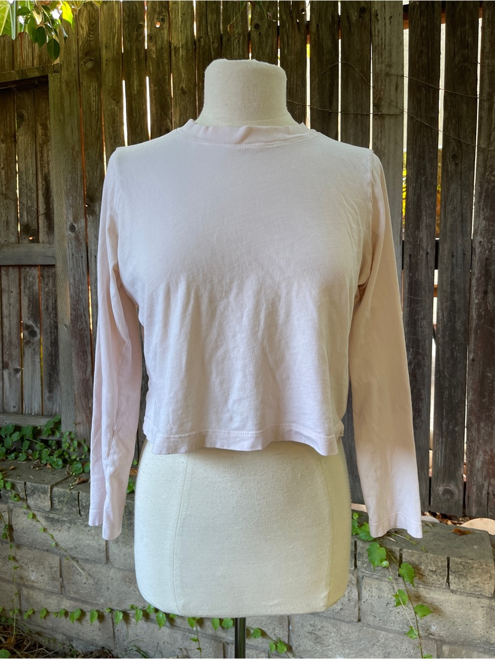 MATE the Label light pink long sleeve organic cotton minimalist sustainable fall